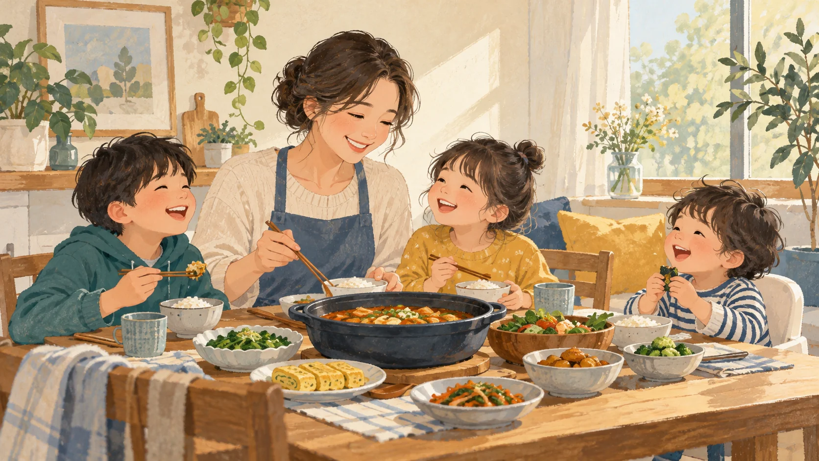 다자녀·한부모 가구가 확인할 지원 찾기 관련 일러스트